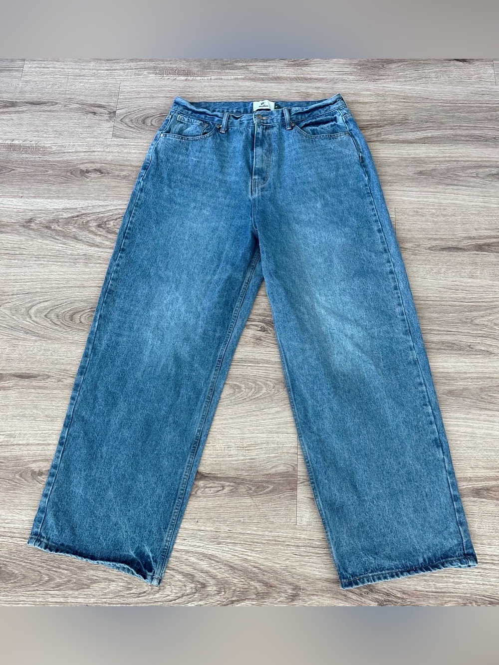 Scuffers Jumbo Blue Jeans Unisex EU 42 Oversize Baggy Worldwide Star US 32/34